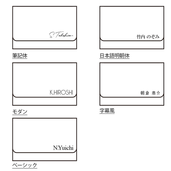 名入れ 栃木レザー カードケース プレゼント ギフト 誕生日 記念日 本革 名前入り　父の日 8枚目の画像