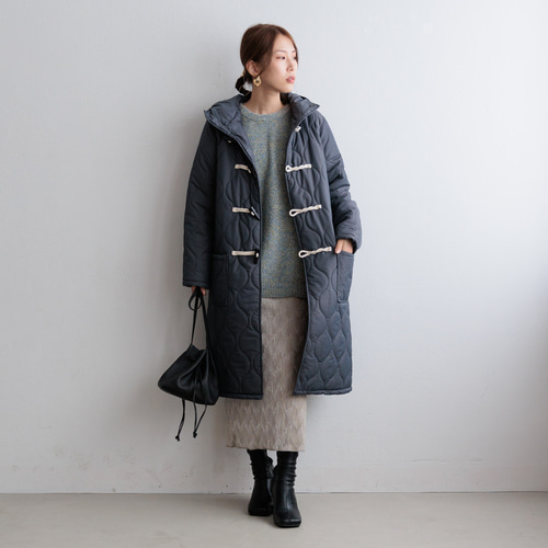 新品 wjk Thinsulate ダッフルコート ネイビー キルティング キルティング中綿フェイクダウンダッフルコート 22676B コート ihuu
