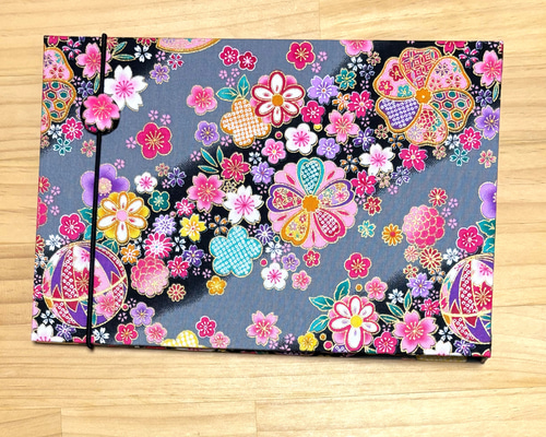 御朱印ホルダー】（大）バンド付 見開き60枚 書置き用御朱印ホルダー