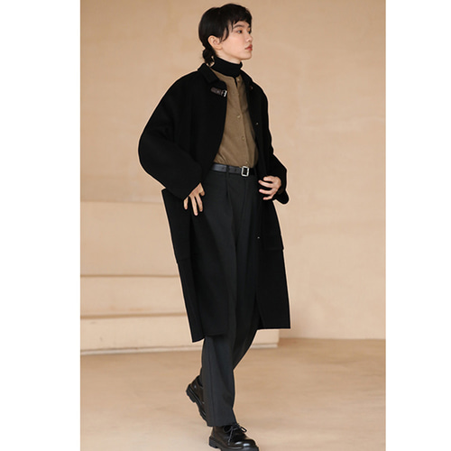 23区 ウール カシミヤ ツイード ロング コート ヘリンボーン ベルト 黒 23区 ウール カシミヤ ツイード ロング コート ヘリンボーン ベルト 黒