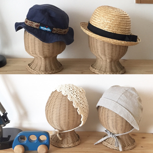 ヘッドトルソーbaby1歳前後用とkids用set 各1づつ（受注制作） 帽子