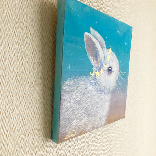 【F50号】うさぎ娘の爆裂うさぎパンチ oil painting 原画 抽象画 F50号】うさぎ娘の爆裂うさぎパンチ oil painting 原画 抽象画