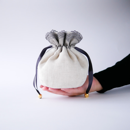 ラッピング無料》ふんわりスノーボール巾着ポーチのクリスマスコフレ