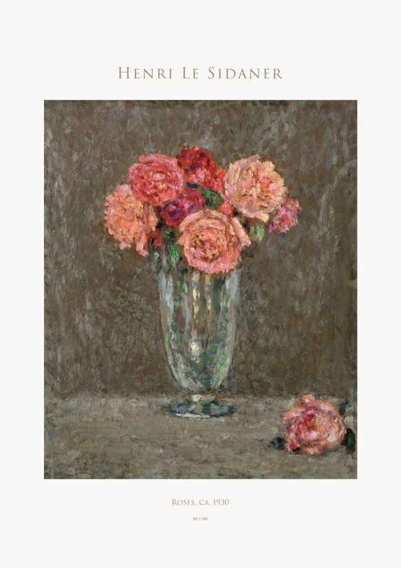 アンリ・ル・シダネル 薔薇 バラ Rose アートポスター 静物画 名画 絵画 ポスター アートパネル 特大 AP198 5枚目の画像