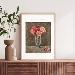 アンリ・ル・シダネル 薔薇 バラ Rose アートポスター 静物画 名画