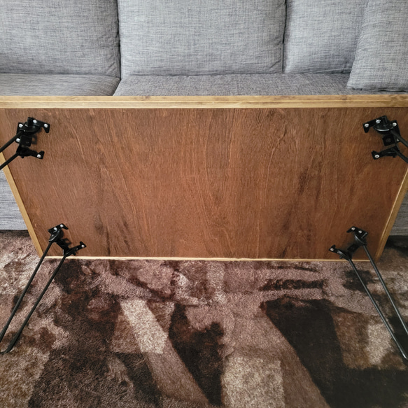 ヘリンボーン柄テーブル 折りたたみテーブル 木製テーブル ローテーブル アンティーク カフェ風 ローテーブル・リビングテーブル S1354129791(10400円)