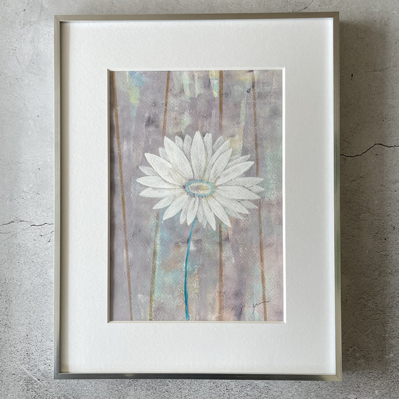 原画 抽象画 光 煌めき キラキラ 花 ピンク おしゃれ モダン