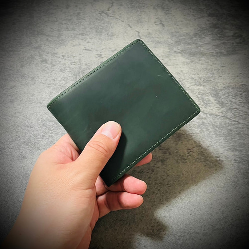 イタリアンレザー 折財布 二つ折り ヌバック ネイビー 牛革 本革 メンズ イタリアンレザー ヌバック 折財布 メンズ財布 革財布 二つ折り
