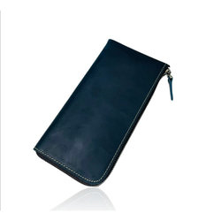 イタリアンレザー L字 ファスナー メンズ財布 レディス財布 ヌバック 牛革 本革 コンパクト 薄型 革財布 7枚目の画像