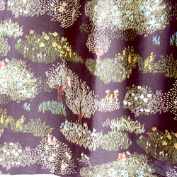 新色 花と森と動物のロングスカート ブラウン 8枚目の画像
