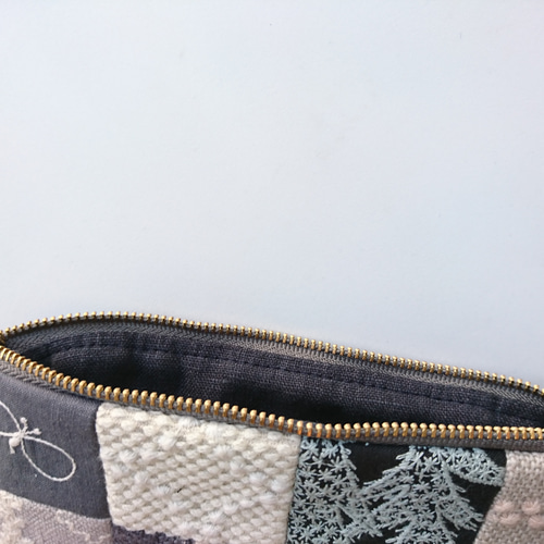 ペンケース メガネケースサイズのポーチ ミナペルホネンパッチワーク