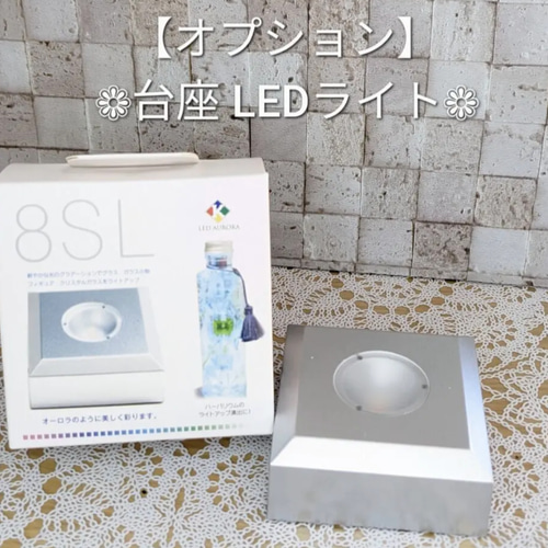 №433 ハーバリウム ボトルフラワー レインボー 虹色グラデーション