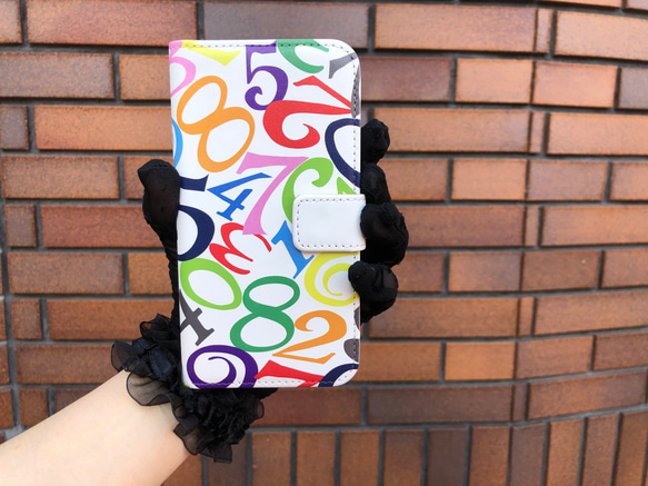 オリジナル　iPhone15手帳型ケースSE3 13 14 数字モード系　管理C iPhone14promax 9枚目の画像