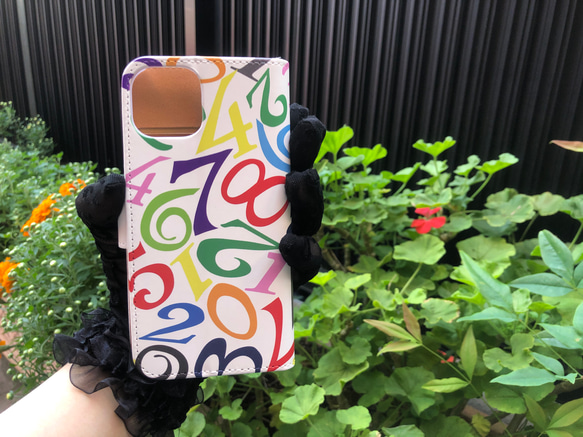 オリジナル　iPhone15手帳型ケースSE3 13 14 数字モード系　管理C iPhone14promax 3枚目の画像