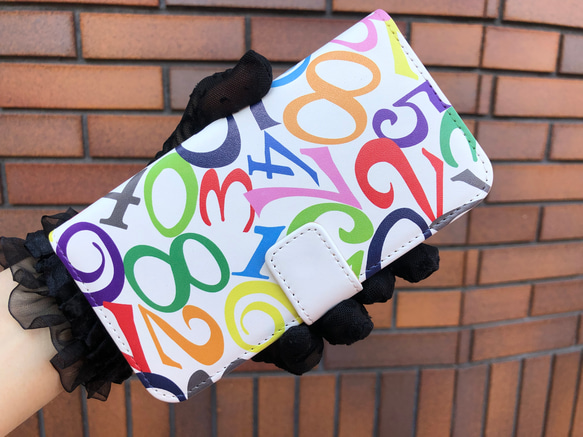 オリジナル　iPhone15手帳型ケースSE3 13 14 数字モード系　管理C iPhone14promax 8枚目の画像