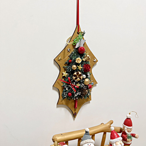 プリザーブドフラワー、クリスマス壁掛け プリザーブドフラワー クリスマス 壁掛け りんご おしゃれ【完成