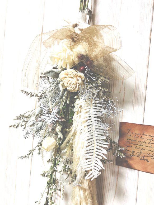 北欧スワッグブーケ＊＊フィンランドの冬の森♡2025 5枚目の画像