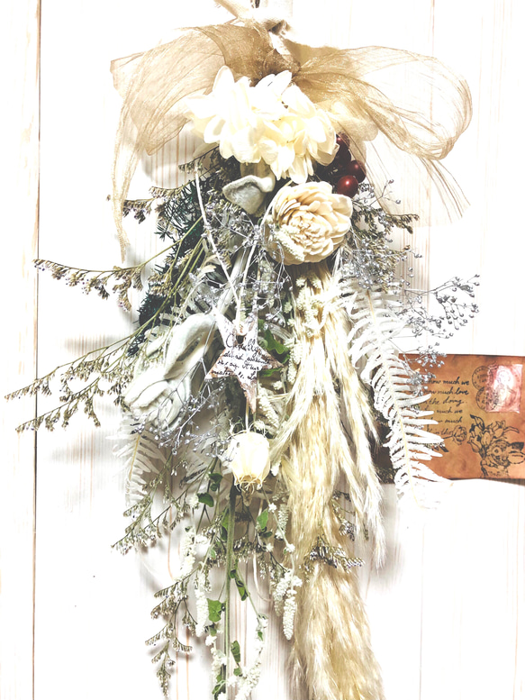 北欧スワッグブーケ＊＊フィンランドの冬の森♡2025 1枚目の画像