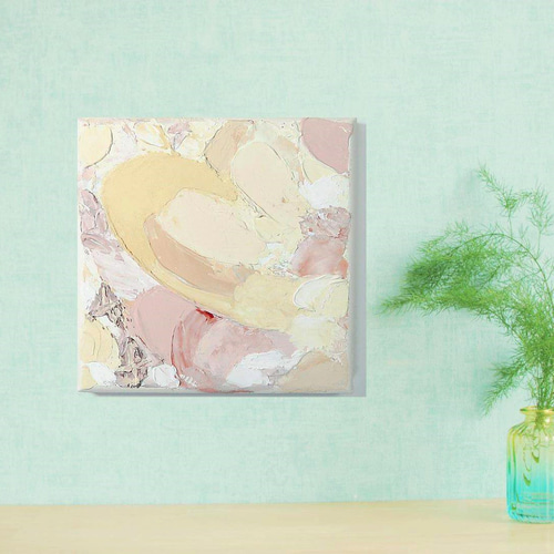 売り切れ▷(クーポン有)抽象画 アクリル画 キャンバス 18×18