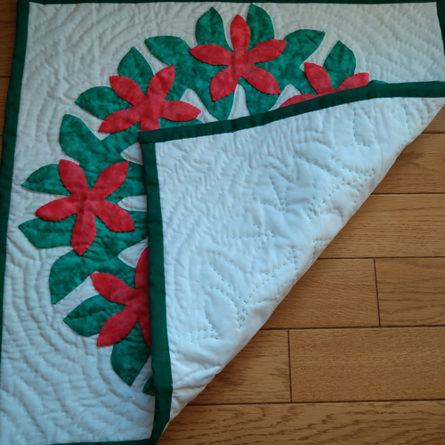 ハワイアンキルトタペストリー クリスマスタペストリー タペストリー