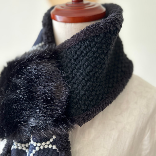 専用60104Aミナペルホネンハンドメイド　マフラー＆ファーバッグご相談ページ ⭐️ファーリングのプチマフラー⭐️タンバリン⭐ミナペルホネン