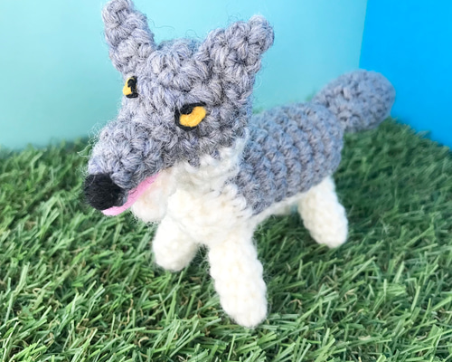 あみぐるみ オオカミ あみぐるみ まめや 通販 14846243｜Creema(クリーマ)