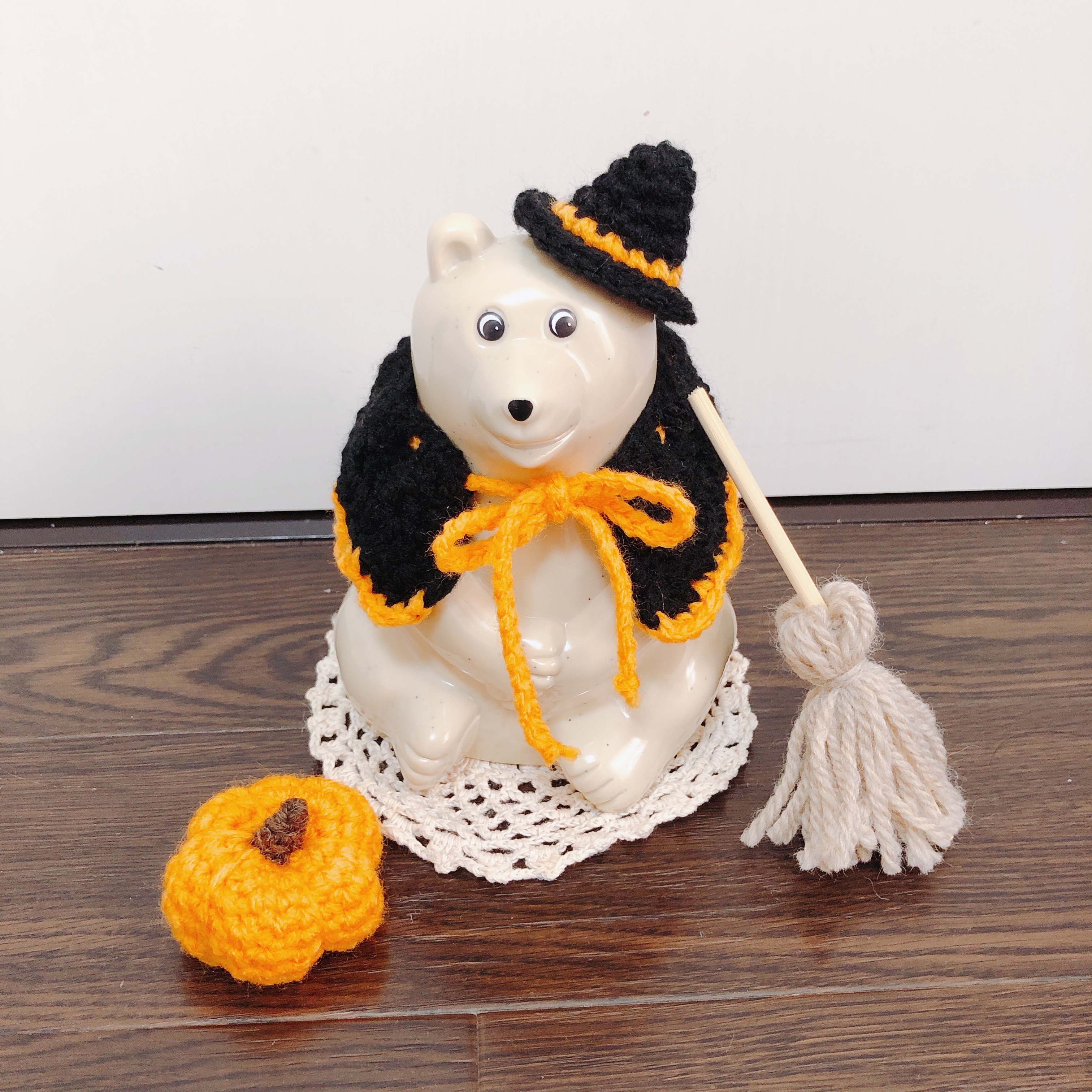 白くま貯金箱 ハロウィン 4点セット その他インテリア雑貨 mmzk