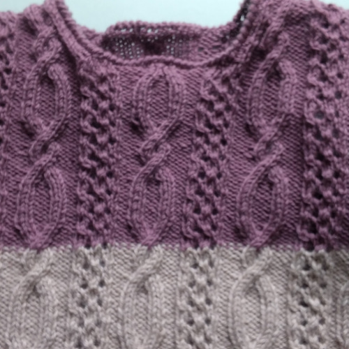 手編みセーター 大小