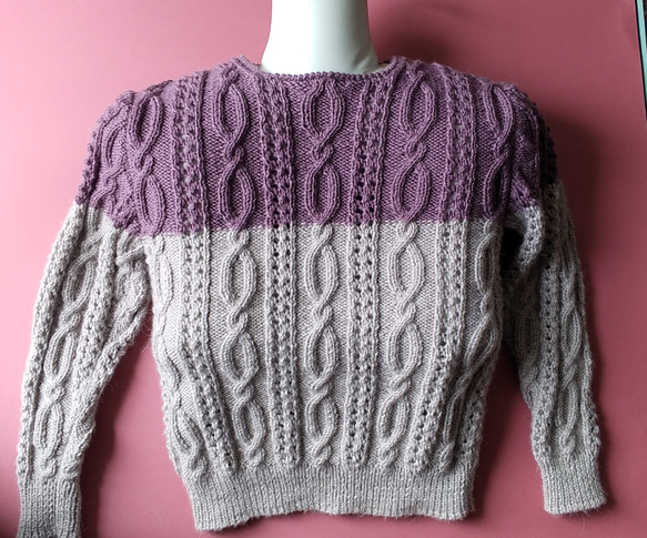 手編みセーター 大小
