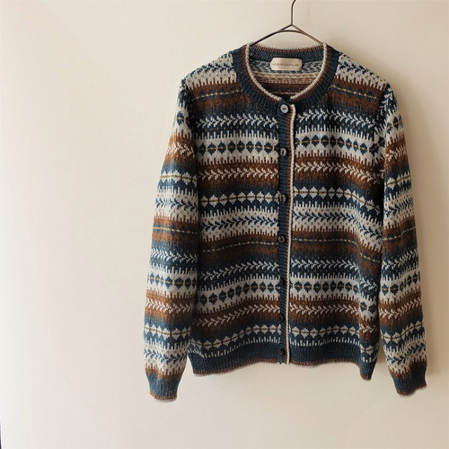 秋冬 多色編み込みカーディガン-Greece カーディガン bamuse 通販  