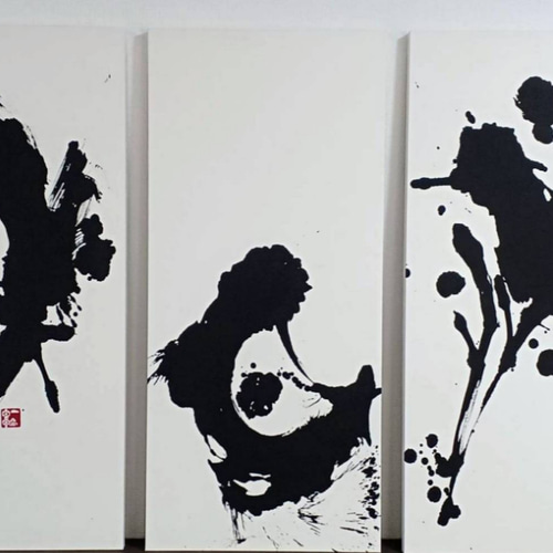 雪月花』書道 古代文字 書道 中村一輪 通販 14846742｜Creema(クリーマ