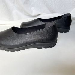 [日本製造] 防水、輕盈、柔軟山羊皮舒適鞋 一腳蹬 黑色 2020 第8張的照片