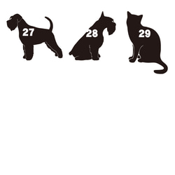 半袖Tシャツワンちゃんシルエット 選べる犬のデザイン プリントカラー チワワ ロングコート 犬のおやつの絵 おもしろ 7枚目の画像