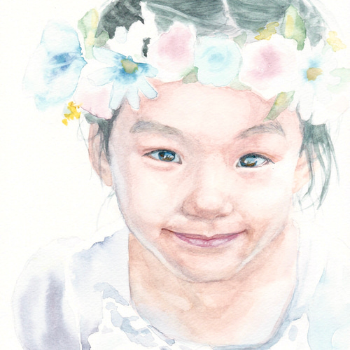 オーダー】肖像画 カラー 絵画 初香 通販 14847397｜Creema