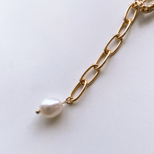 まりまりホワイトパール 調 ゴールドチェーン ネックレス まりまりホワイトパール 調 ゴールドチェーン ネックレス Blanco. 淡水