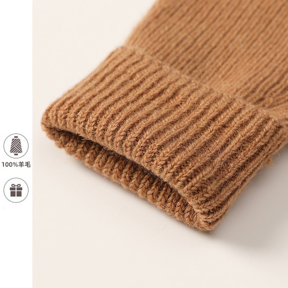 レディースグローブ  手袋 暖か小物 無地 スマホ対応 冬用防寒 全3色 8枚目の画像