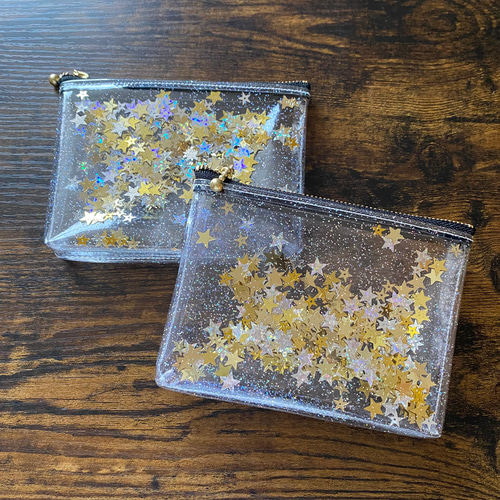 クリアのみ再販】キラキラ星☆シャカシャカシェイカーミニポーチ