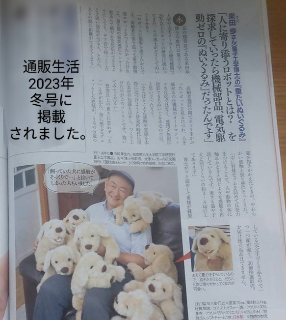 感動する抱き心地。命の重みを感じるぬいぐるみ・パトラン（ベージュ）/ペットロス/ゴールデンレトリバー/リアル/犬 お座りの状態 感動する抱き心地 パトラン パトランは