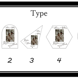 ” 送料無料 ” 結婚記念品　アクリル製パネルパネル 3枚目の画像