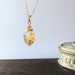 蜘蛛入り琥珀シルバーペンダントトップ ペンダントトップ あとりえ-た