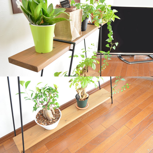 100cm板付 アイアンシェルフ オープンラック フラワースタンド 花台 花