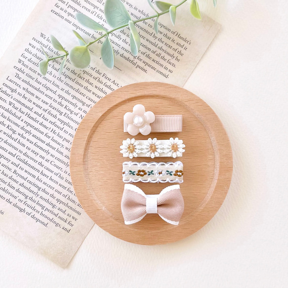 ❁チロリアンリボン1❁ ベビーヘアピン ベビーヘアクリップ ベビー