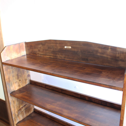 くさび式 本棚 アンティーク おしゃれ ブックシェルフ 天然木 和風