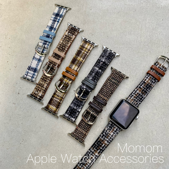 Apple Watch ツイードベルト ＼6タイプ／ 全サイズ対応 ブレスレット