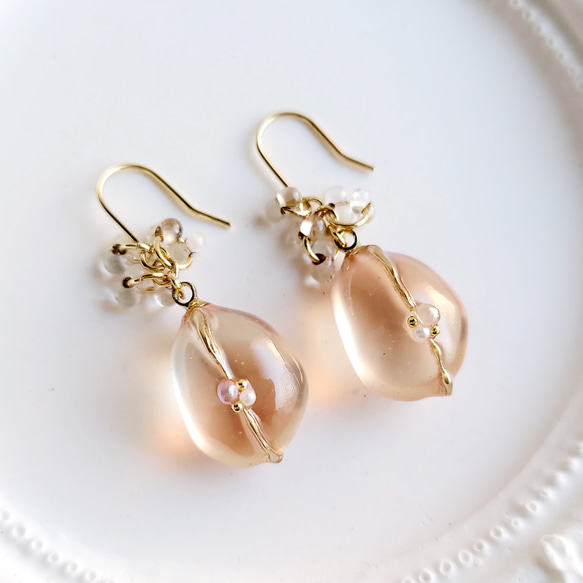 小粒ゆらゆらピアス(イヤリング)#1104 ピアス（フック・チェーン 
