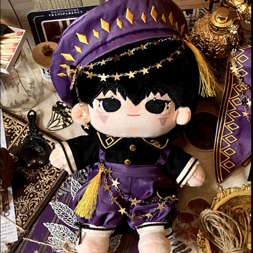魔術師　魔法使い　20cm ぬいぐるみ服セット　未開封　星 ㊱魔法使い ぬい服 20cm ぬいぐるみ ぬい 衣装 黒 青 藍色 紺色