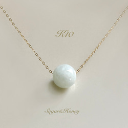 本翡翠の10金ネックレス K10刻印あり ネックレス・ペンダント