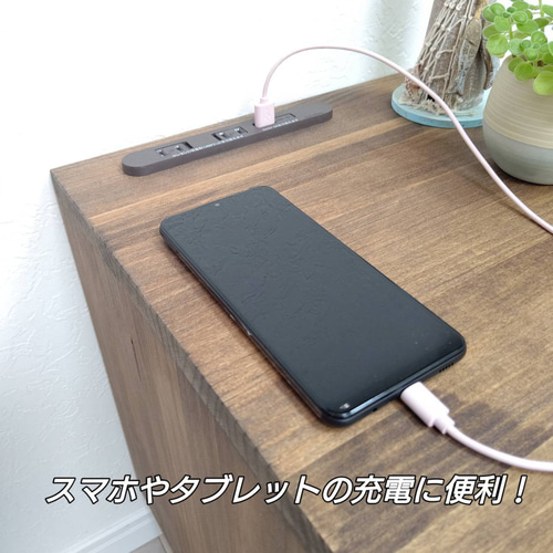 USBコンセント付き ナイトテーブル サイドテーブル OC Handmade