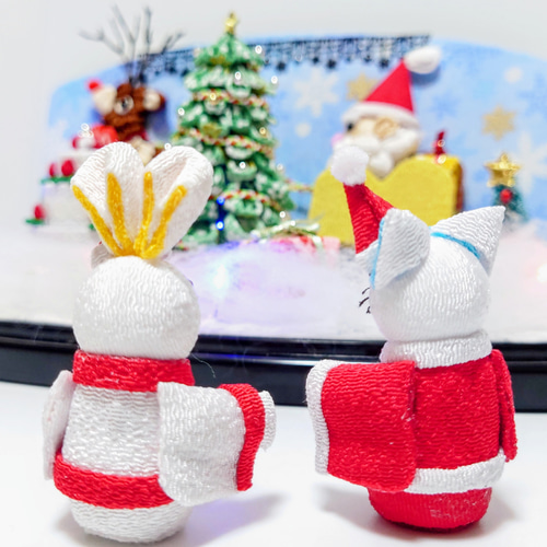 クリスマス☆カゴ入りトナカイ クリスマス】ヘッズ クリスマスオールドトナカイギフトBOXバッグ