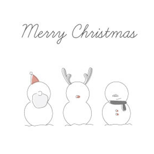 クリスマス ポストカード クリスマスカード 雪だるま トナカイ サンタ